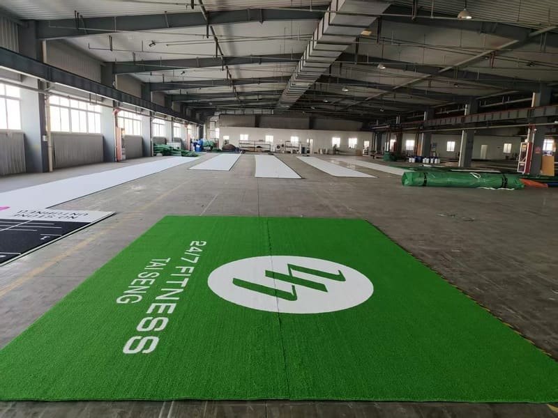 damaged gym turf with keywords